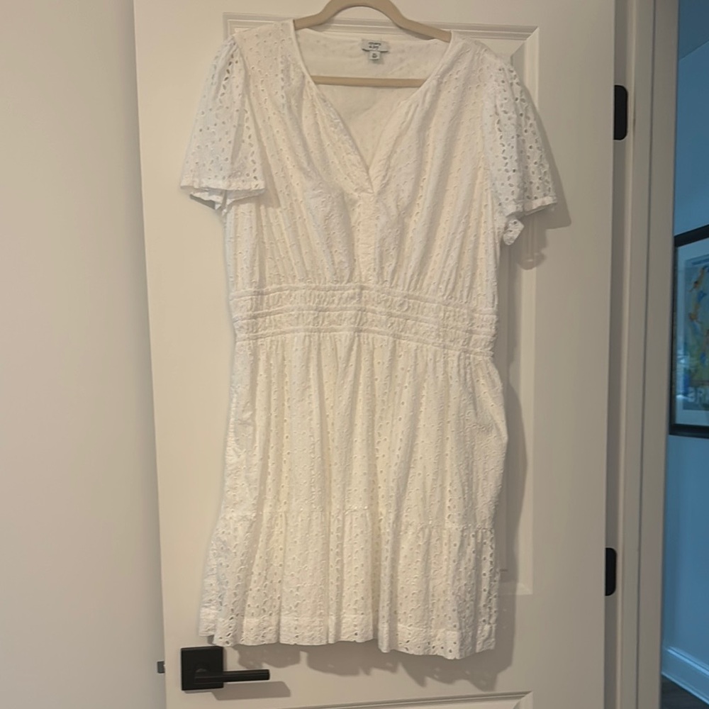 White Eyelet Dress